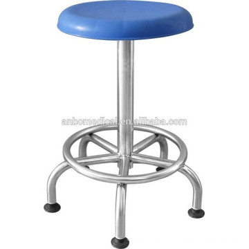 Tabouret chirurgical top en plastique bleu avec cinq jambes